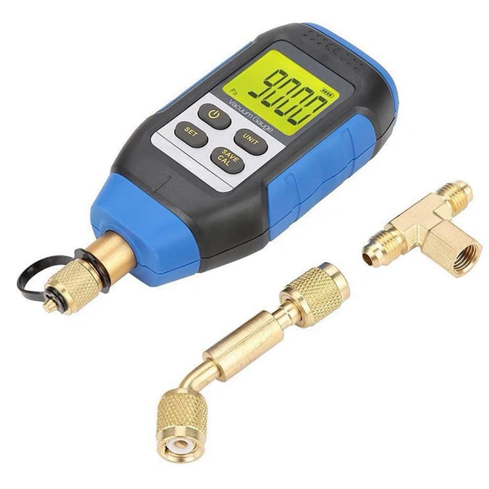 Vacuómetro Digital VMV-1, Portátil, de Alta Precisión, con Pantalla Digital y Combinación de Presión y Vacío, Electrónico.