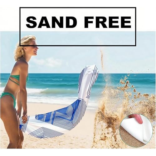 Serviette de plage séchage rapide en microfibre absorbante pack de 2 draps xxl - 6