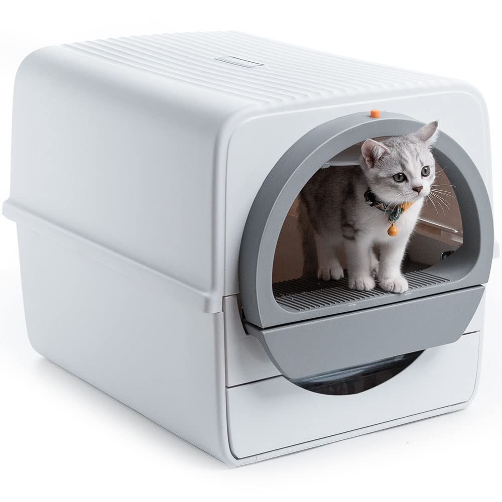 Amazon | Pandaloli 猫 トイレ 猫トイレ 半自動:ねこ ネコトイレ 猫の  