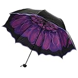 Gefaltete Länge: ca. 25cm FENSIN Ultra Light kompakte Taschenschirm Reise Regenschirm Reisesonnenschirm Faltregen Winddichter RegenschirmFaltRegenschirmAnti-UV PP Winddicht Tragbar Sonnenschirm Sonne & Regen