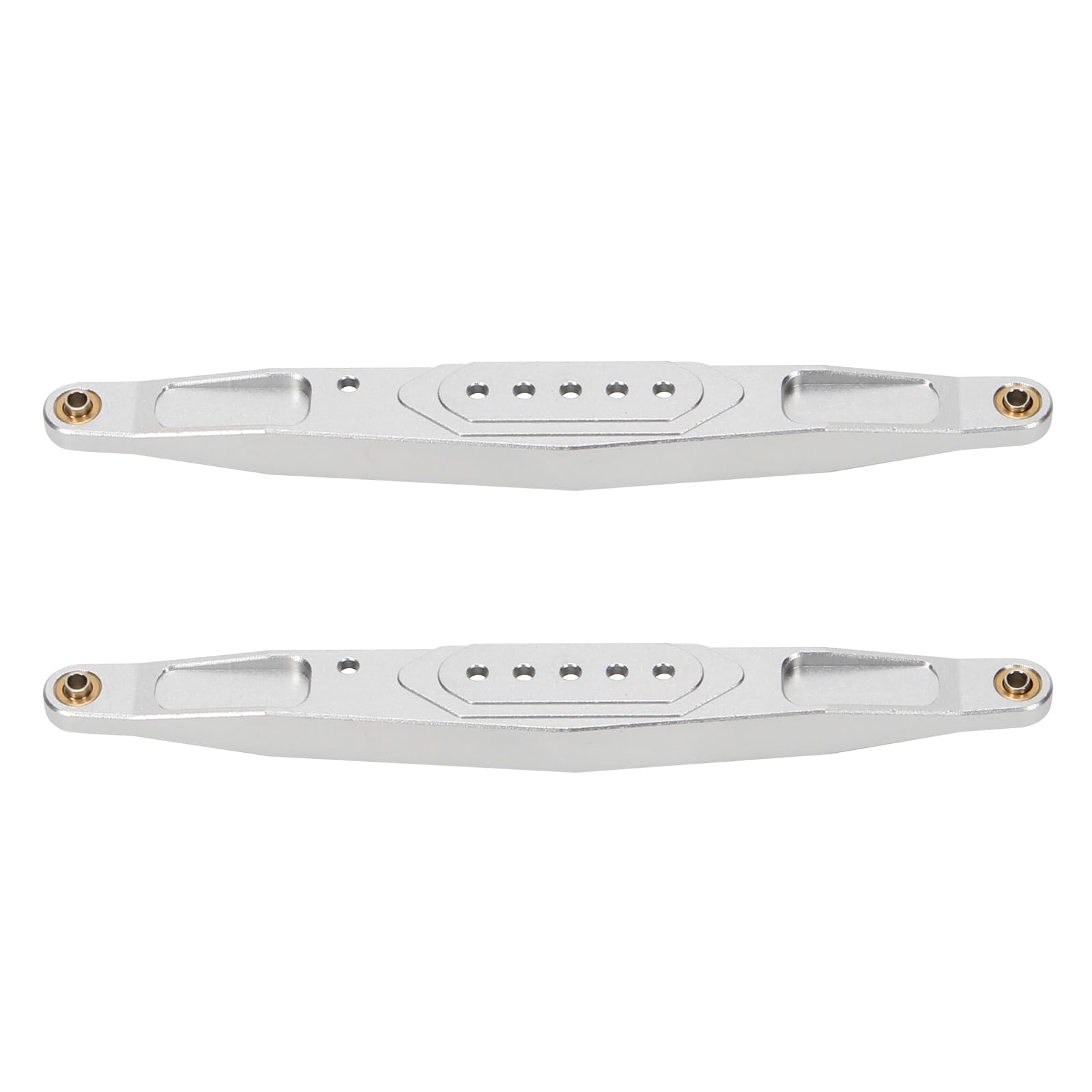 RCAWD Aluminum Rear Lower Trailing Arms LOS234003 for 1-10 Losi Baja Rey Hammer Rey U4 Upgrade Parts (Silver)