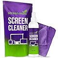 Screen Mom Screen Cleaner Spray and Microfiber Cloth 8oz Screen Cleaner Spray and Wipe for TV, Laptop, Computer, Phone, iPad, Car Screen Cleaning Kit Electronic Cleaner Spray