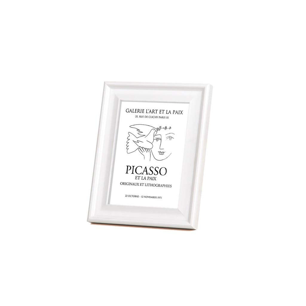 Cadre photo en bois blanc 10 pouces pour table et décoration murale
