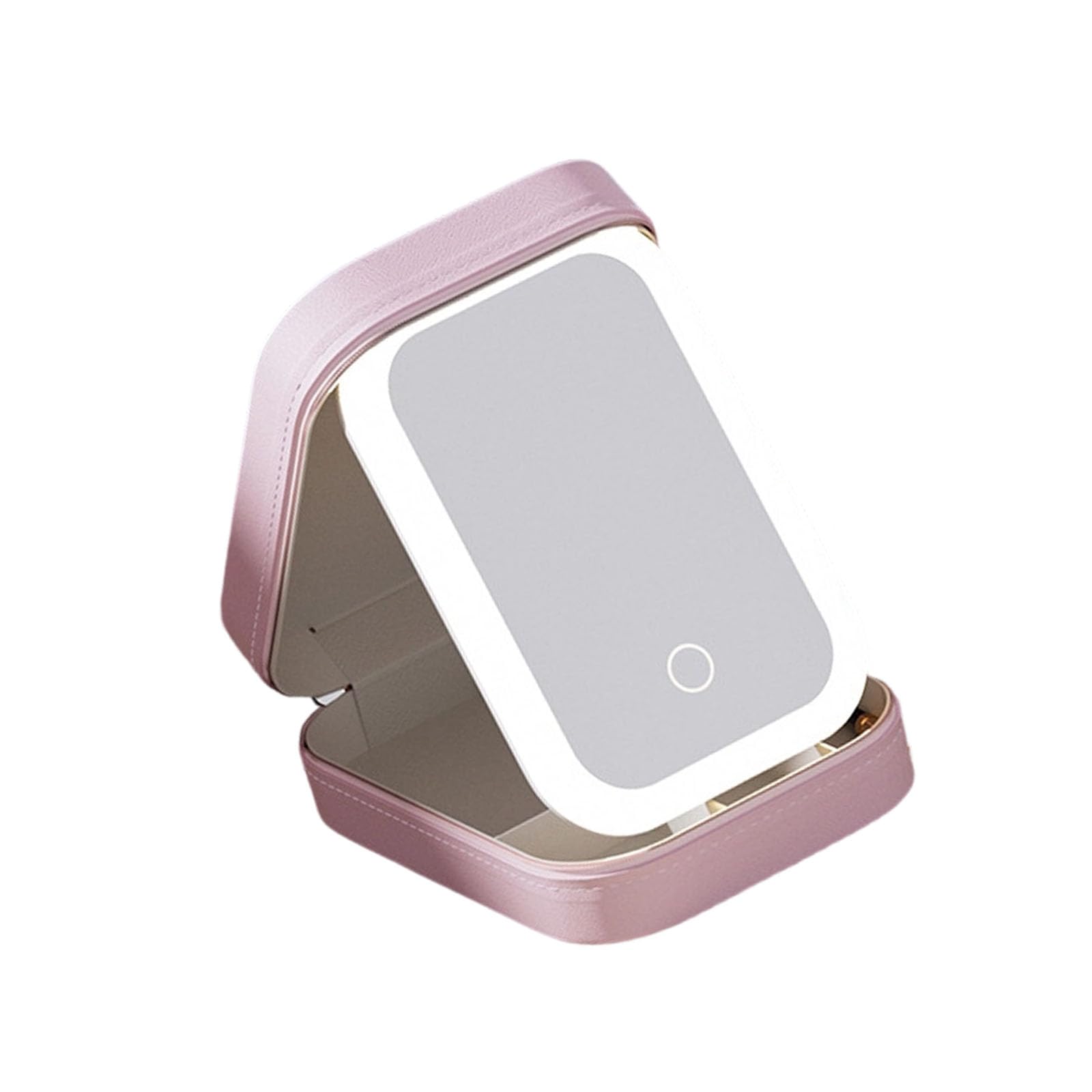 ZEPFJHE Beauty Case Having Bright Panel and Dustproof Closure for Care Items Organized Cosmetic Compartments
