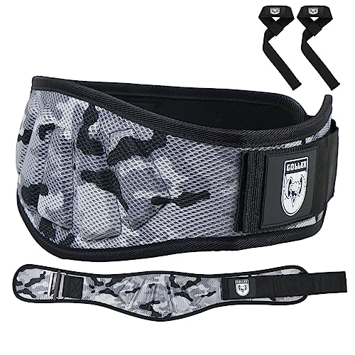 Weight Lifting Belt With Wrist Straps - Weightlifting Belt For Serious Functional Fitness, Weight Lifting, And Lifting Enthusiasts - Lifting Support For Men And Women - Perfect For Deadlift Training, Squats, Powerlifting #TOP10
