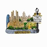 iman seguridad sa barcelona Imán 3D para nevera de Barcelona España, regalo turístico