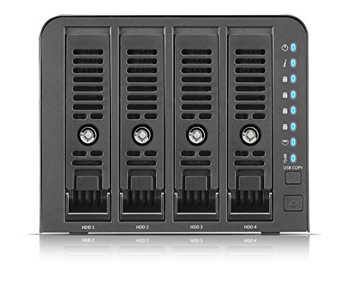 Bild zu Thecus N4350 NAS Tower, Ethernet/LAN, schwarz, Speicherserver (Festplatte, SSD, Serial ATA II, Serie ATA III, 2,5/3,5 Zoll, 0, 1, 5, 6, 10, JBOD, Armada 388, 1,8 GHz)