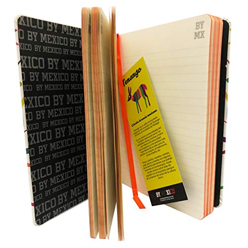 Carnet imprimé Par Mexico avec motifs mexicains multicolores