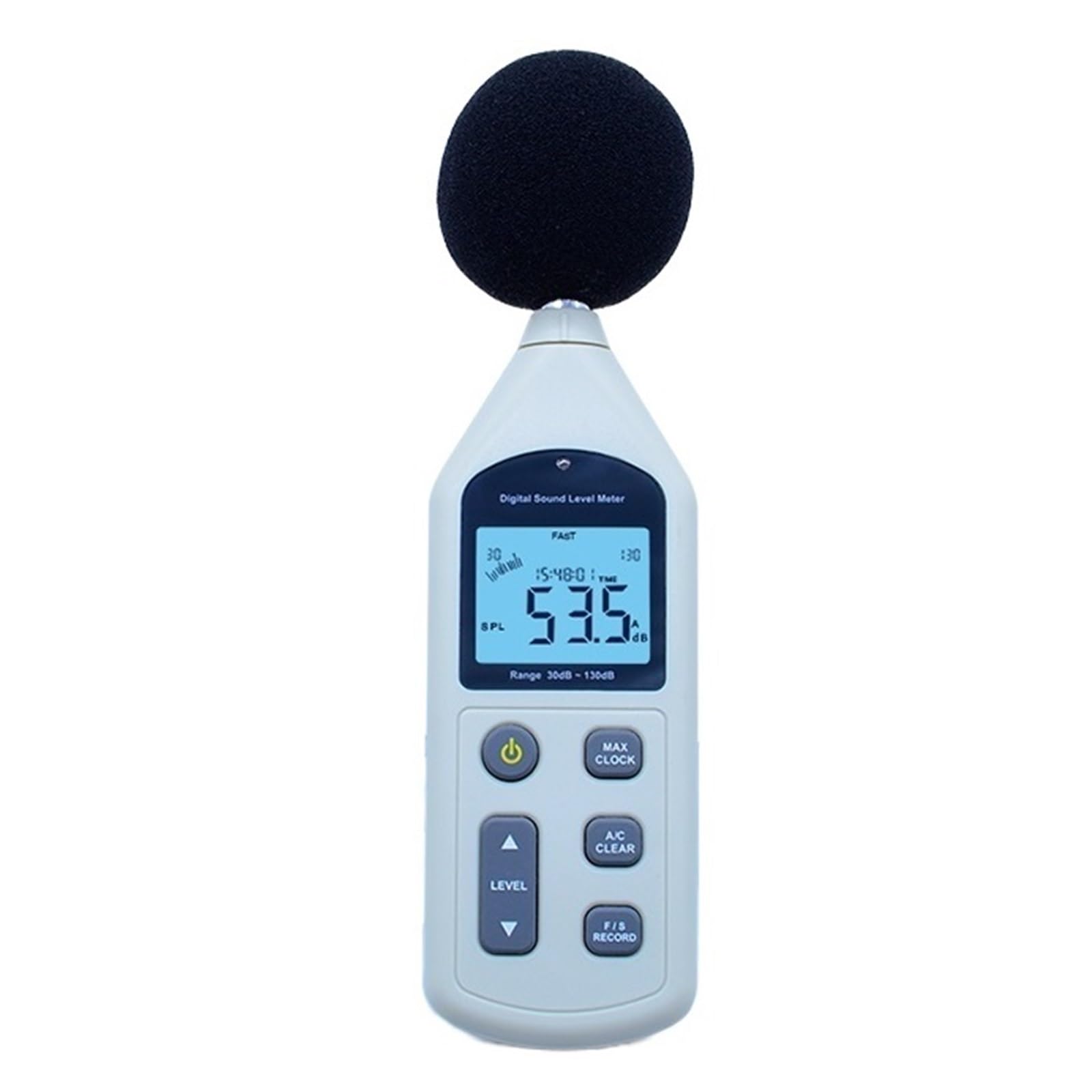 Cyfrowy Miernik Poziomu Dźwięku Testera Hałasu USB 30-130dB A/C FAST/SLOW DB Z Pudełkiem Do Przenoszenia Precyzyjny pomiar