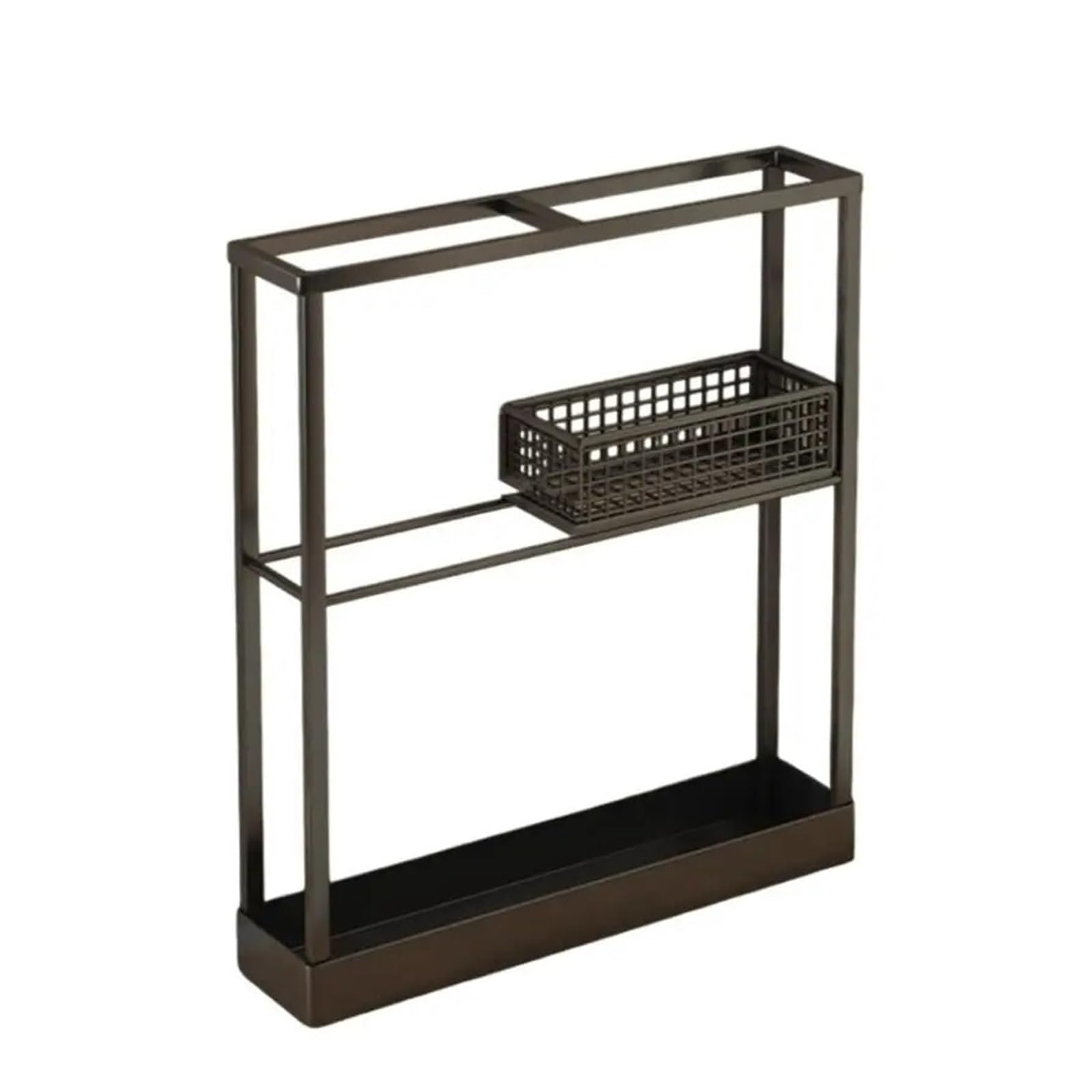 PSNKLMM Iron Umbrella Holder Freestanding Stand Rack With Drip Tray For Office Home Entryway Indoor Storage