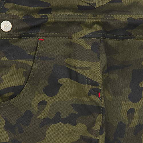 Image of Cherry Crumble Green Camouflage Printed 100% Cotton Sleeveless Strap Neck Casual Wear Regular Fit Summer Dungaree For Boys And Girls