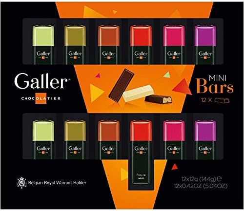 Amazon ガレー Galler チョコレート ベルギー王室御用達 ミニバー 12本入 2020年限定パッケージ 1箱 旧パッケージ Galler 板チョコ チョコバー 通販