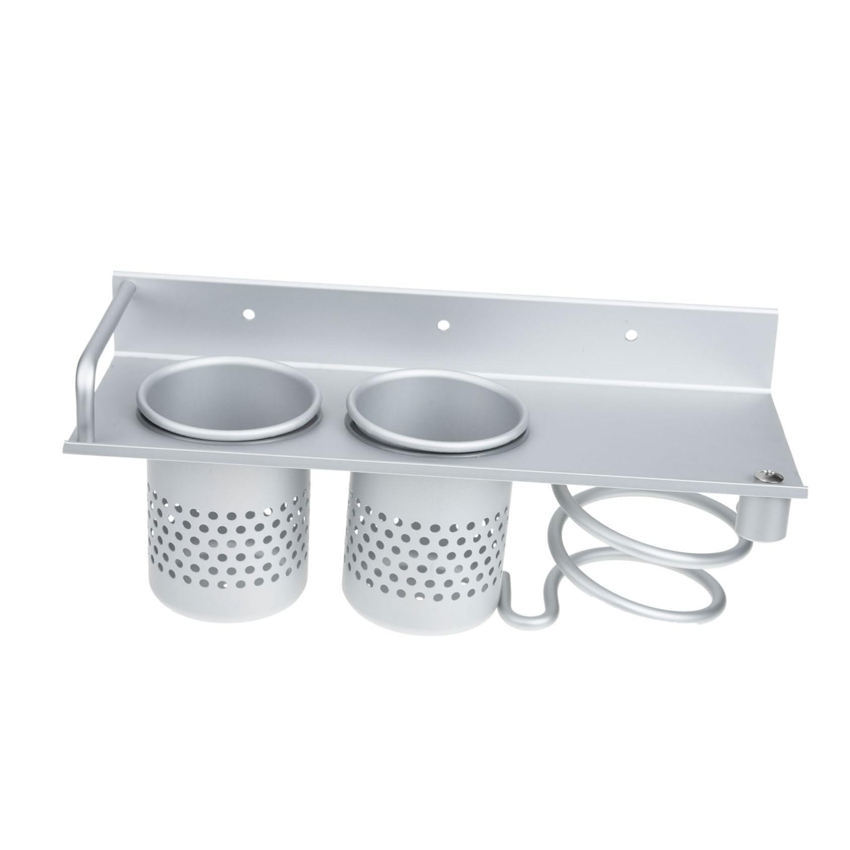 Beatifufu Universal Hair Dryer Holder Wall-mounted Hair Dryer Rack Punch Hair Dryer Storage Rack Hair Curler Organizer Hot Tool Organizer