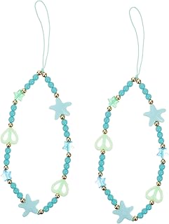 OSALADI 2 Peças Coração Corrente Para Celular Mp3 Corda Anti-Perda Id Cordão Anti-Perda Para Telefone Corrente Anti-Perda Para Celular Corda Anti-Queda Charme De Telefone Acrílico Moda