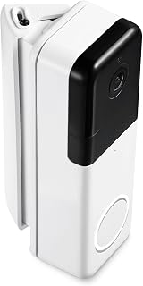 Wasserstein Horizontal Wedge Mount - Perfect Fit for Video Doorbell Pro - Adjustable Angle for Better Viewing (1 Pack, White) Price In India