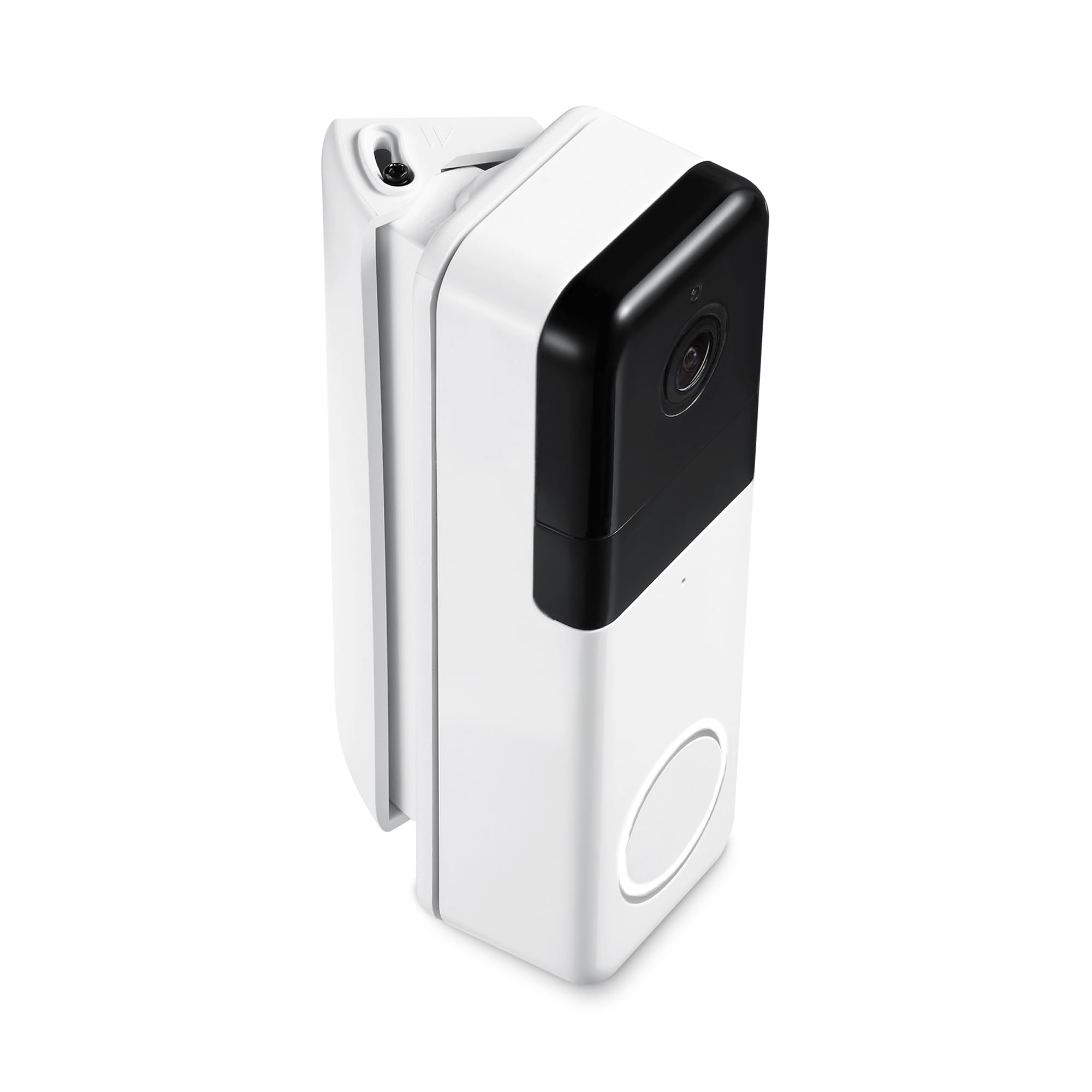 Wasserstein Horizontal Wedge Mount - Perfect Fit for Video Doorbell Pro - Adjustable Angle for Better Viewing (1 Pack, White)