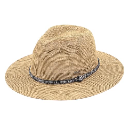 Sombrero Panama con detalle de pedrería miniatura 3