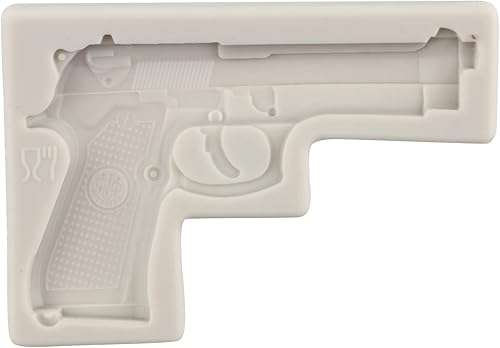 Miniatura 7 de Sijiangmold Moldes de silicona para pistola, ametralladora, fondant, moldes de silicona para cupcakes, decoración de pasteles, chocolate, caramelo,