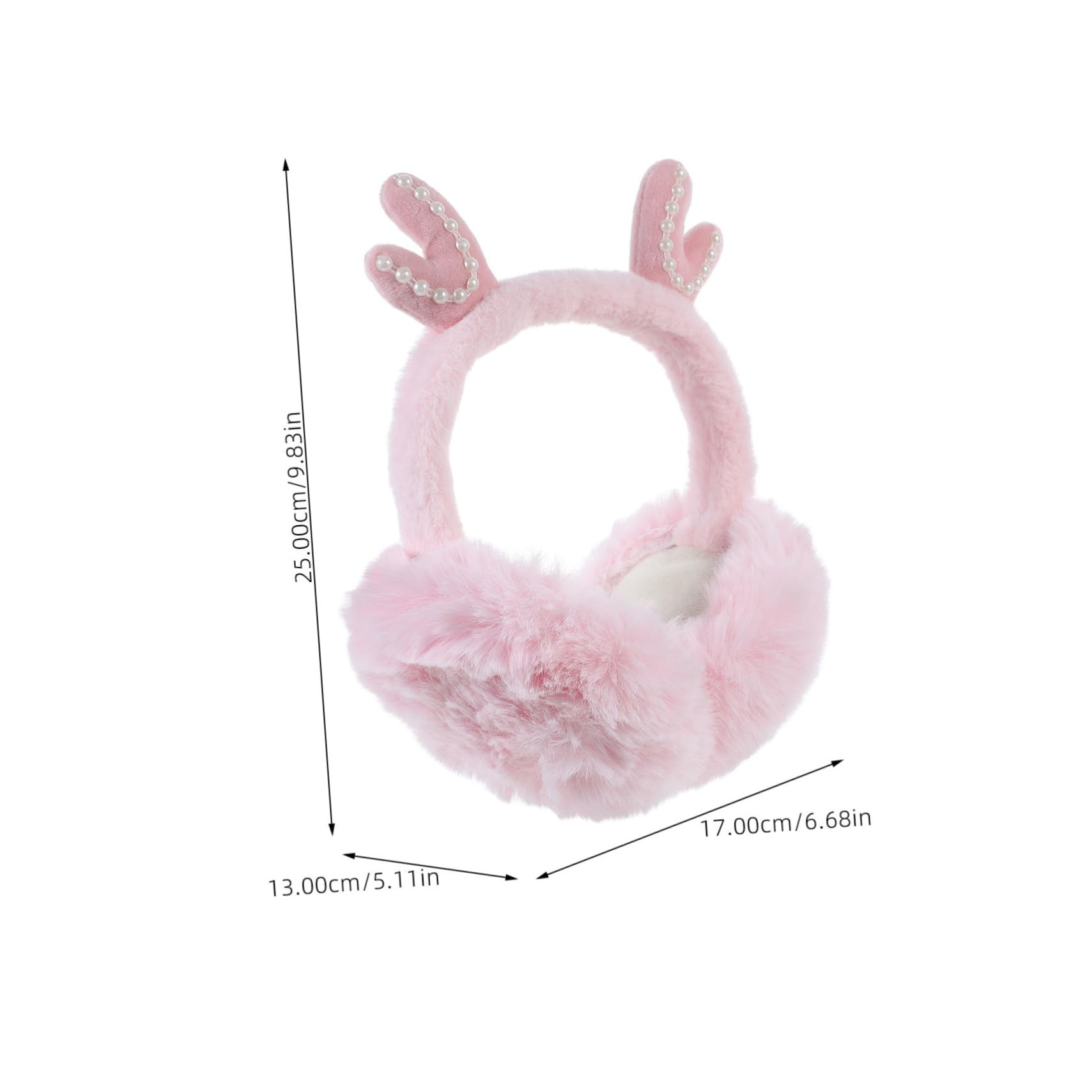 KOMBIUDA Plush Ear for Women Thick Faux Fur Winter Ear Warmers Comfortable Fit for Cycling Skiing Hiking Daily Use Maximum Warmth Cold Weather