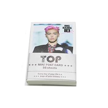 Bigbang TOP K-pop Mini Photo card Set with Extra Postcard