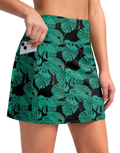 Image of G Gradual Women's 16 inch Swim Skirt with Pockets High Waisted Tummy Control Modest Swimsuit Bathing Suit Bottoms for Women