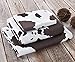 BLACK FOREST DECOR White Cowhide Sheet Set - Queen