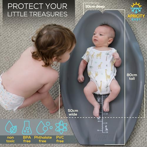 Apricity Baby's Deluxe Diaper Changing Station Large Portable Changing Pad-Unique Shape for Max Comfort-Waterproof Wipeable Diaper Station Non-Slip Baby Changing Mat-Must-Have Changing Pad for Dresser - Image 6