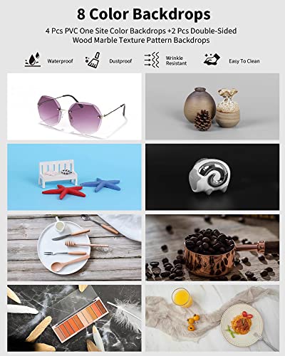 Glendan Portable Light Box Photography, 16"X12" Professional Dimmable Photo Box With 112 High Color Rendering Index Led Lights & 8 Color Pvc Backdrops For Jewelry And Small Item Product Photography #TOP2