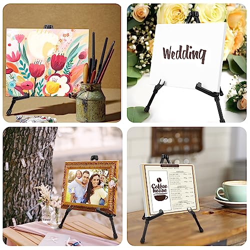 Image of AROIC 12 Pack 14''Tabletop Easels, Black Steel Table Top Easels for Display