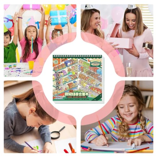 Libro de pegatinas para niños con juego de 10 pegatinas creativas en 3D 4