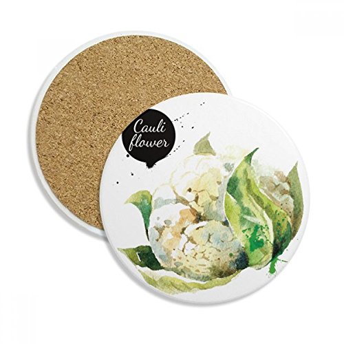 Dessous de verre choux-fleurs céramique anti-tache boissons