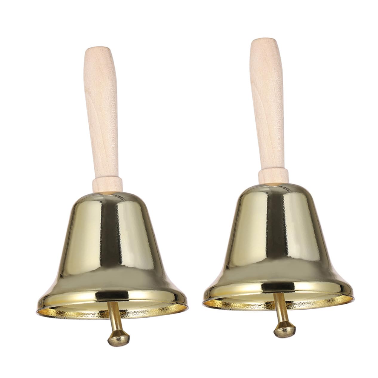 HANABASS Metal Hand Bell Large Christmas Bell for Wedding Reception and Pet Training
