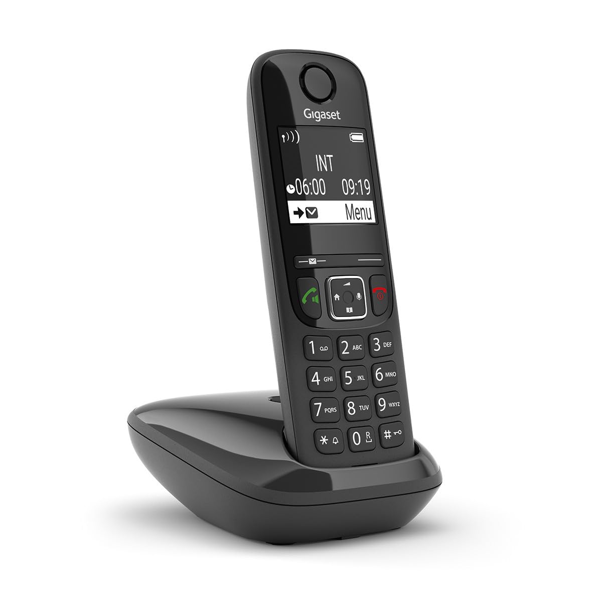 Gigaset As690 Telefon Stacjonarny, Czarny, 15,5 x 4,9 x 2,8 cm