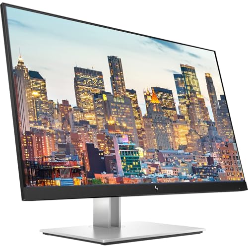 Image of HP EliteDisplay E27 G4 27 Inch IPS LED Backlit Monitor 2-Pack Bundle with FHD 1920 x 1080, Blue Light Filter, HDMI, VGA, DisplayPort, Desk Mount Monitor Stand