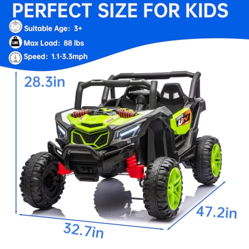 Image of UTV 12V Ride On Toys for Big Kids Ride On 2 Seater Ride On Toys Kids
