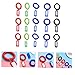 BESPORTBLE 22pcs Plastic Coil Wristband Badge Elastic Spiral Bracelet Stretchable Wrist Coil Keychain for Id Tags Hair Ties and Key Holder Comfortable and Convenient Wrist Band for Daily Use