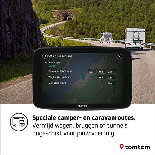 TomTom GO Camper Maxnavigatiesysteem voor campers en caravans, met 7