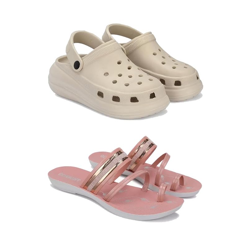Premium Comfortable Regular Wear Women Clogs with Stylish Flats Fashion Sandal for Women's & Girls-Combo-COMBO(2)-OO1-1944-5 -P2-picture-49