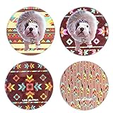  Set de 4 sous-verre ronds Téo Jasmin
