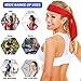 BESPORTBLE Men's and Women's Head Bandanas Sports Headbands Self-tie Sweat Band Durable Polyester for Exercise