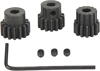 Engrenagem de pinhão RC, engrenagem de motor M1 de aço temperado antiferrugem de 5 mm 13T 14T 15T para carro RC modelo 1:8