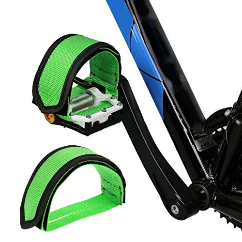Outgeek 1 Pair Bike Pedal Straps Pedal Toe Clips Straps Tape for Fixed Gear Bike