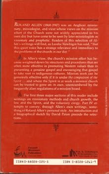 Paperback The compulsion of the spirit: A Roland Allen reader Book