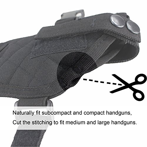 Depring Double Shoulder Holster Ambidextrous Horizontal Shoulder Rig Handgun Holster With Dual Magazine Holder Fits Most Pistols Revolvers #TOP4