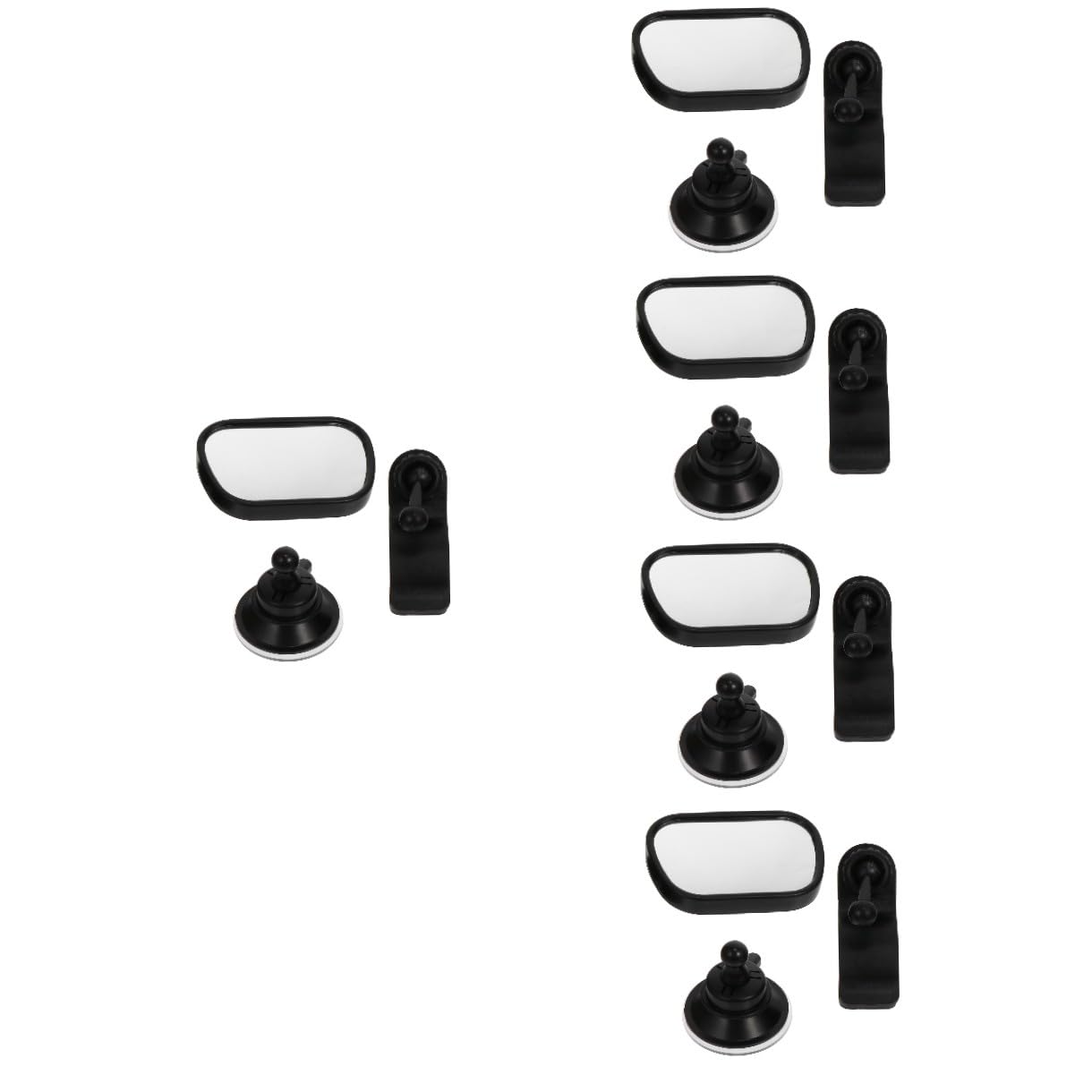Yardwe 5 Ensembles Miroir Garçon Fille Incassable pour Voiture Compacte Miroir Arrière Garçon Fille Stable et Pratique Observation Sécurisée Nourrisson Siège Arrière