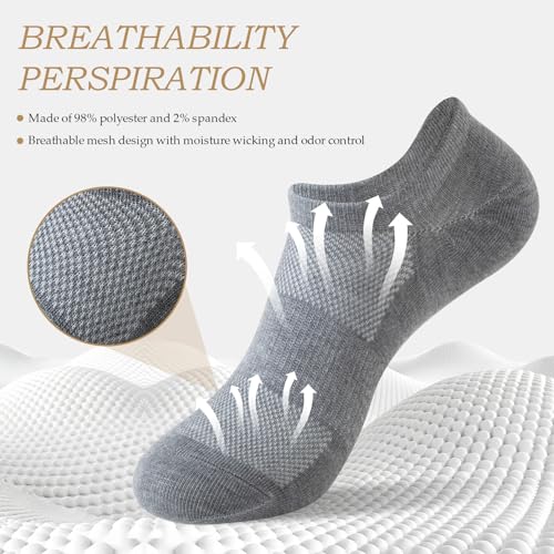 8 Pairs Low Cut Socks, Ankle Socks with Arch Support and Moisture-Wicking, For Everyday Comfort2