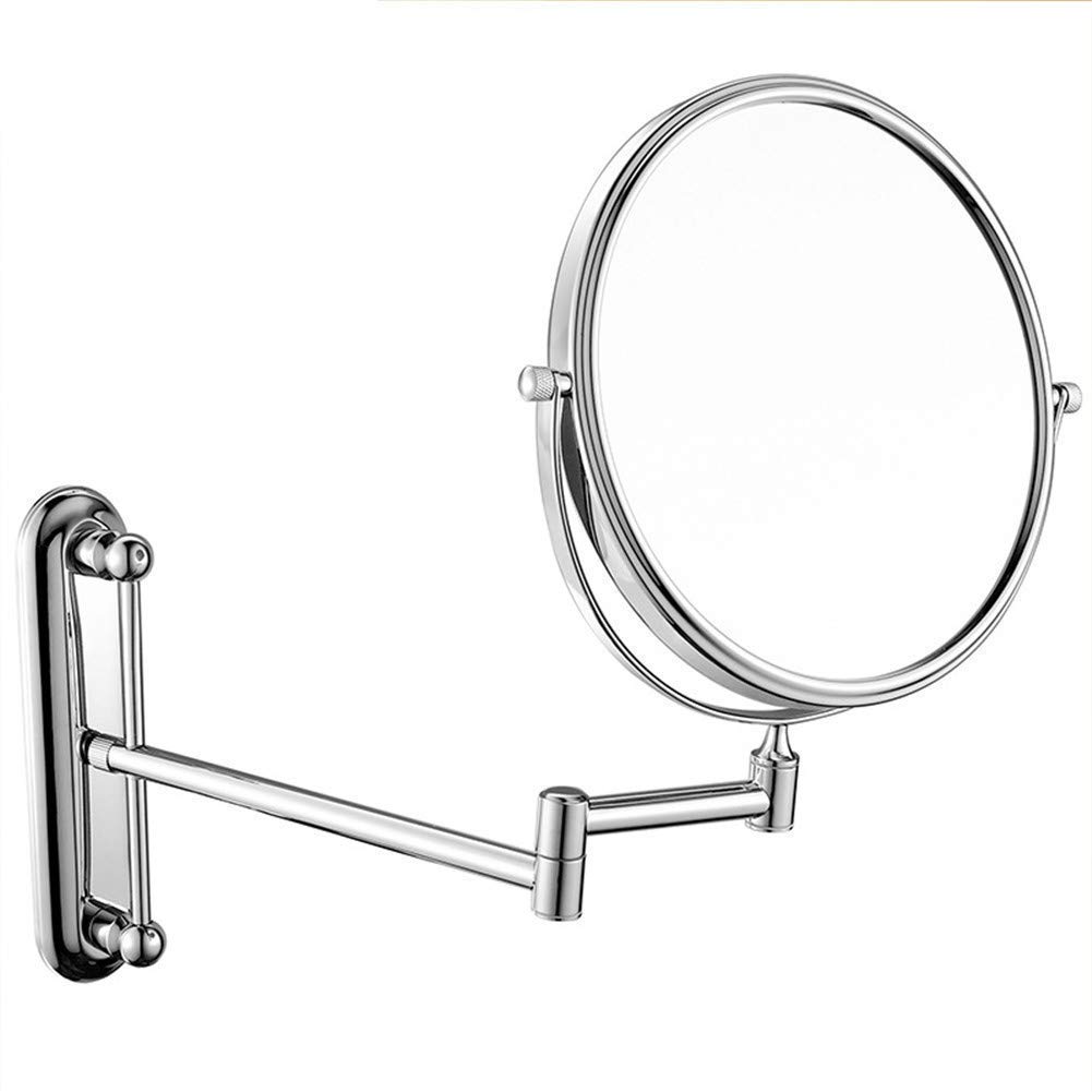 Miroir de salle de bain pliant résistant pour voir de près sans effort
