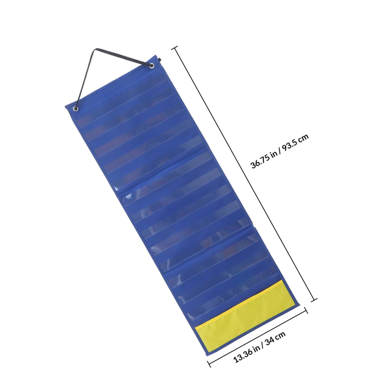 KALLORY Tabla de Horarios Visual Desarrollo de Rutina Diaria Hogar y Escuela Material Seguro de Poliéster y Pvc Color Azul para Niños