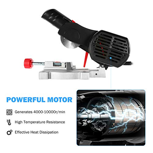 BEAMNOVA Mini Miter Saw for Crafts, Wood, Metal & Plastic Cutting