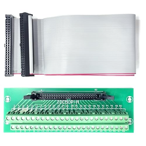 Bornier Breakout Board IDC 50P haut de gamme avec câble plat 2,54 mm pour programmation AVR JTAG
